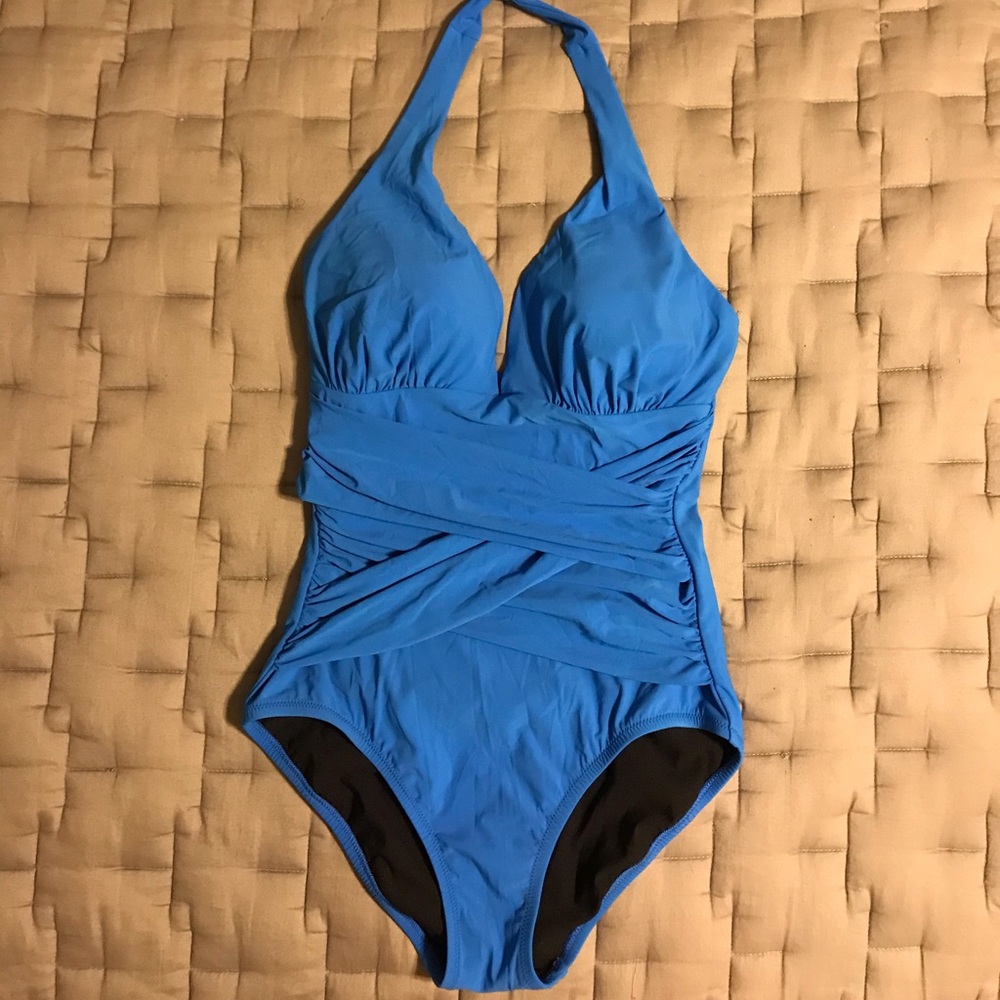Lands' End Blue One-Piece